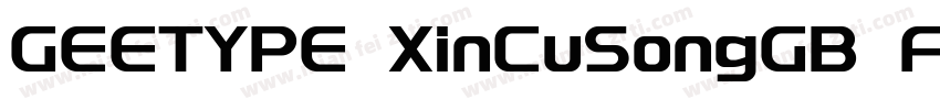 GEETYPE XinCuSongGB Flash字体转换